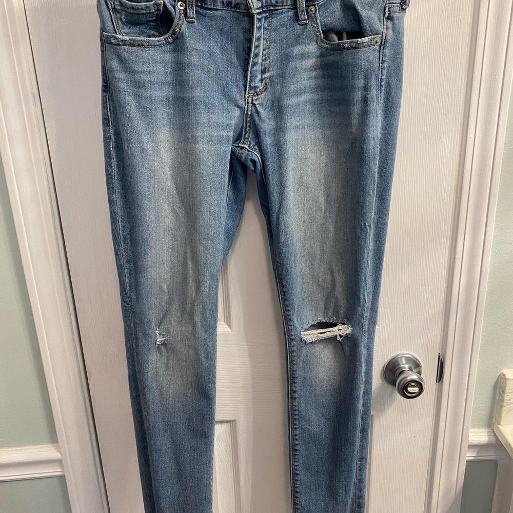 Lucky Brand Jeans - Distressed, raw hem